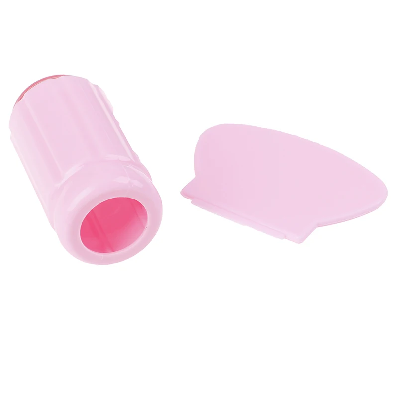 Clear Nail Art Stamping Stamp Scraper Set Silicone Stamper Transparent Jelly Nail Art Template Scraper Plate Stamper