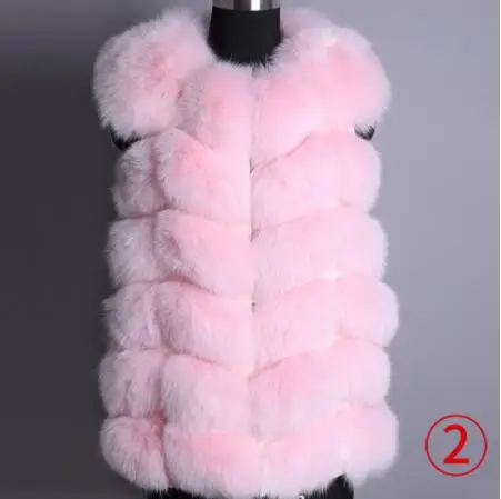 short vest 1 Новинка, женская мода, Осень-зима, стильное пальто из настоящей лисы, зимний женский жилет из натурального меха, тонкая куртка с круглым вырезом, пальто, жилет - Цвет: short vest 1