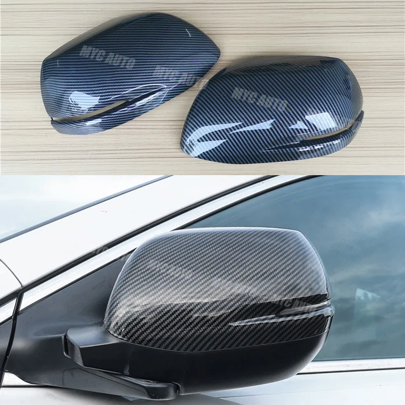 Посмотрите углеродного волокна крышка зеркала заднего вида для Honda CRV 2011 2012 2013