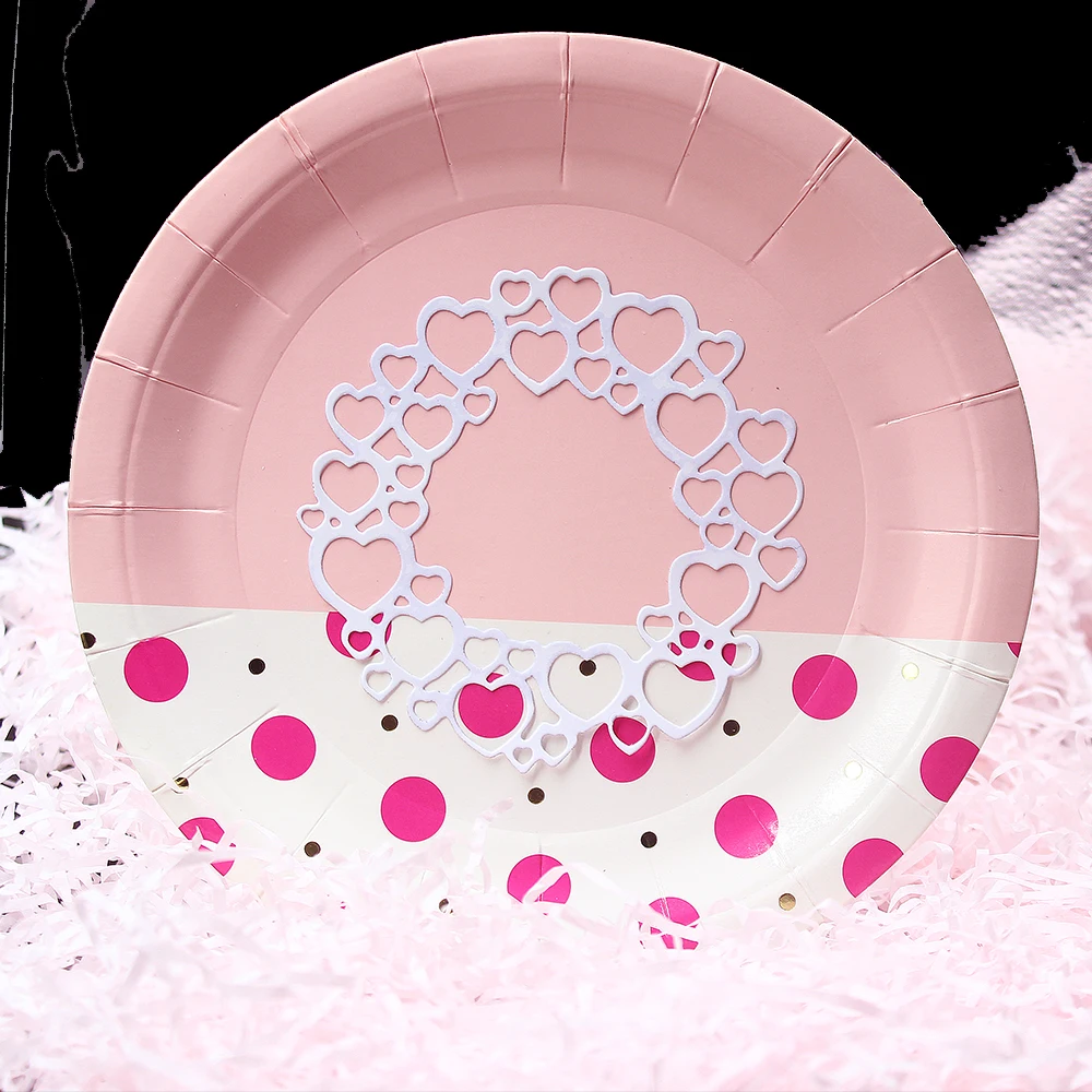 Round Heart Carbon Steel Metal Cutting Dies Stencil for DIY Scrapbooking Paper Album Card Craft Embossing Cut | Дом и сад