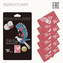 ADROITLARK Micro SD карта 64 Гб U3 класс 10 TF карта 128 ГБ для телефонов/ноутбуков/планшетов/смарт-часов