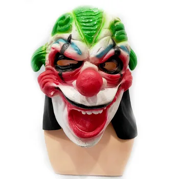 

Halloween Funny Clown Mask Ball Party Trick Props Vinyl Mask Head Band
