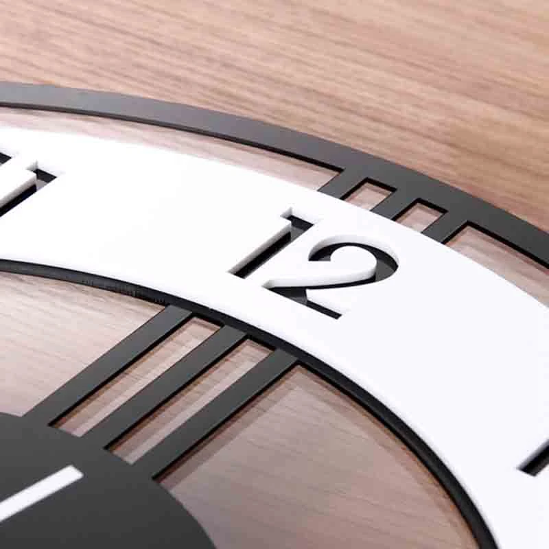 Swingable Silent Large Wall Clock Modern Design Battery Operated Quartz Hanging Clocks Home Decor Kitchen