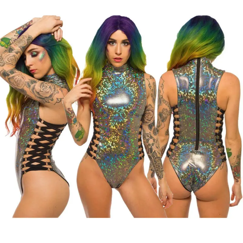 2020 New Fashion Women Bodysuits Sexy Style Hollow Out Decoration Paisley Pattern Type Skinny Fit Sleeveless | Женская одежда