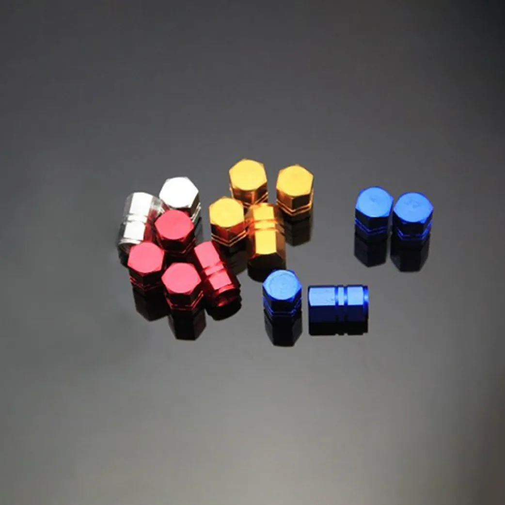

New Aluminum Alloy Car Wheel Tire Valve Caps Tyre Rim Stem Covers Airdust Waterproof for Automobiles Motorcycles Trucks Bikes