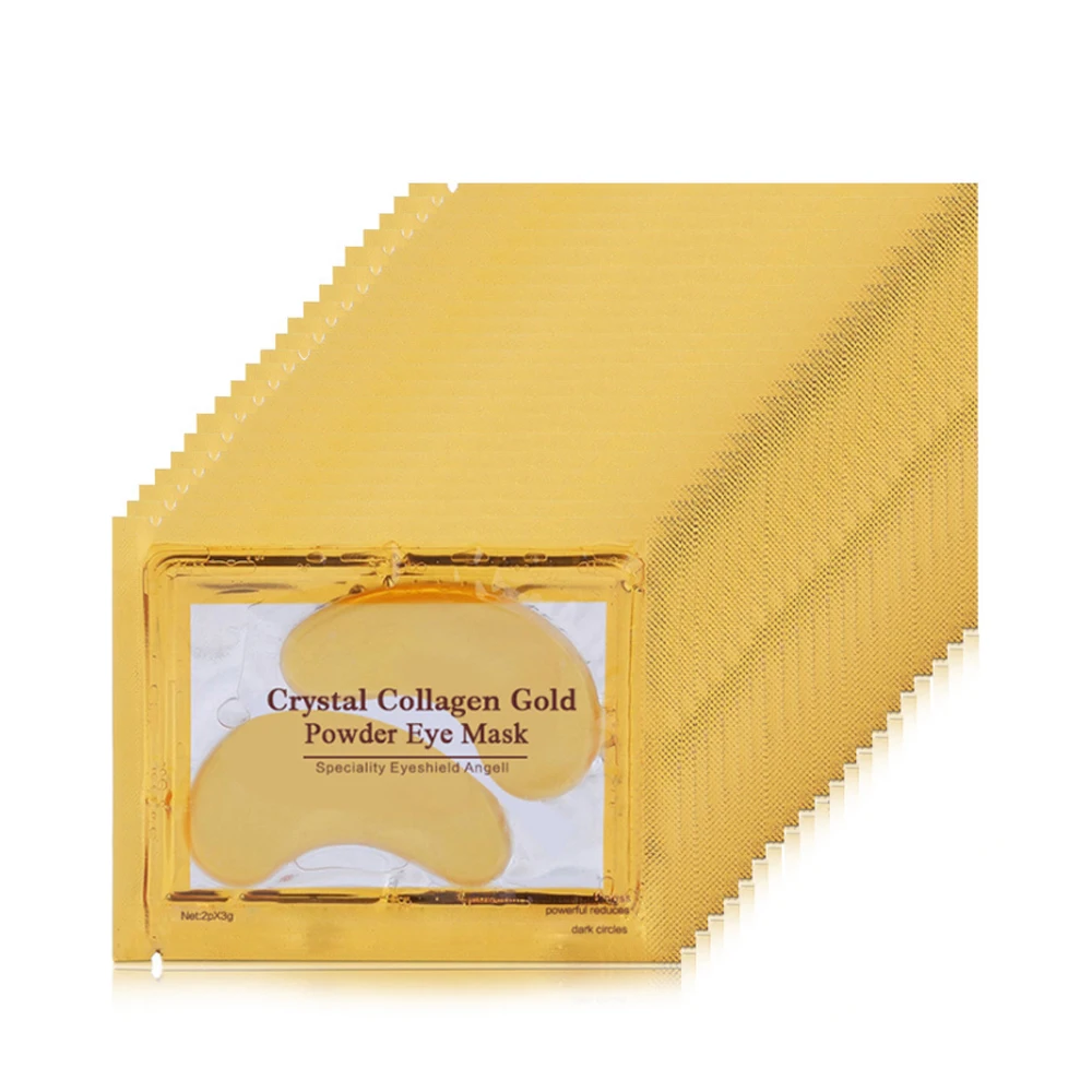 20 PCS 24K золотой кристаллический коллагеновый гель для ухода за глазами патчи для ухода за глазами темные круги удаляют против старения морщин уход за кожей - Цвет: 20 PCS