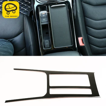 

CARMANGO For VW Volkswagen Arteon 2019 Car Styling Cup Holder Gear Panel Chrome Cover Trim Frame Sticker Interior Accessories