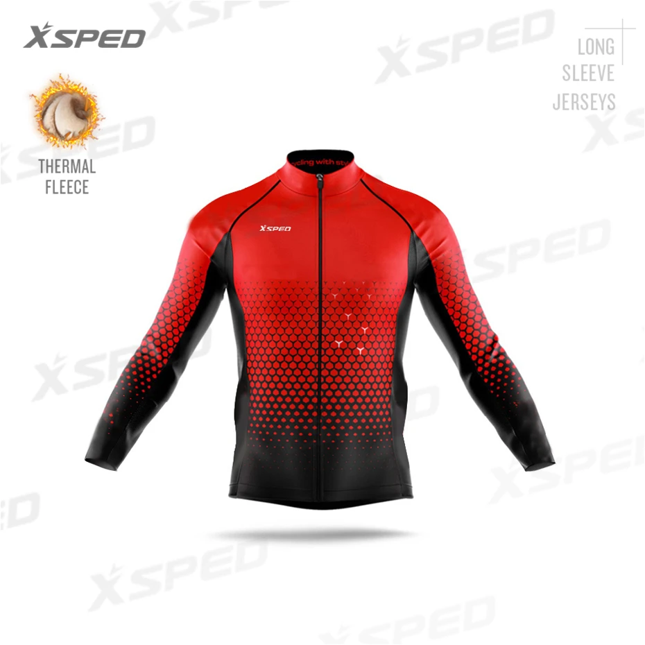 Cycling Jerseys Зимняя одежда для велоспорта Pro team, комплект из Джерси с длинным рукавом, мужская куртка, Теплая Флисовая одежда, командная форма, MTB, гоночный велосипед, теплая одежда - Цвет: Cycling Jerseys