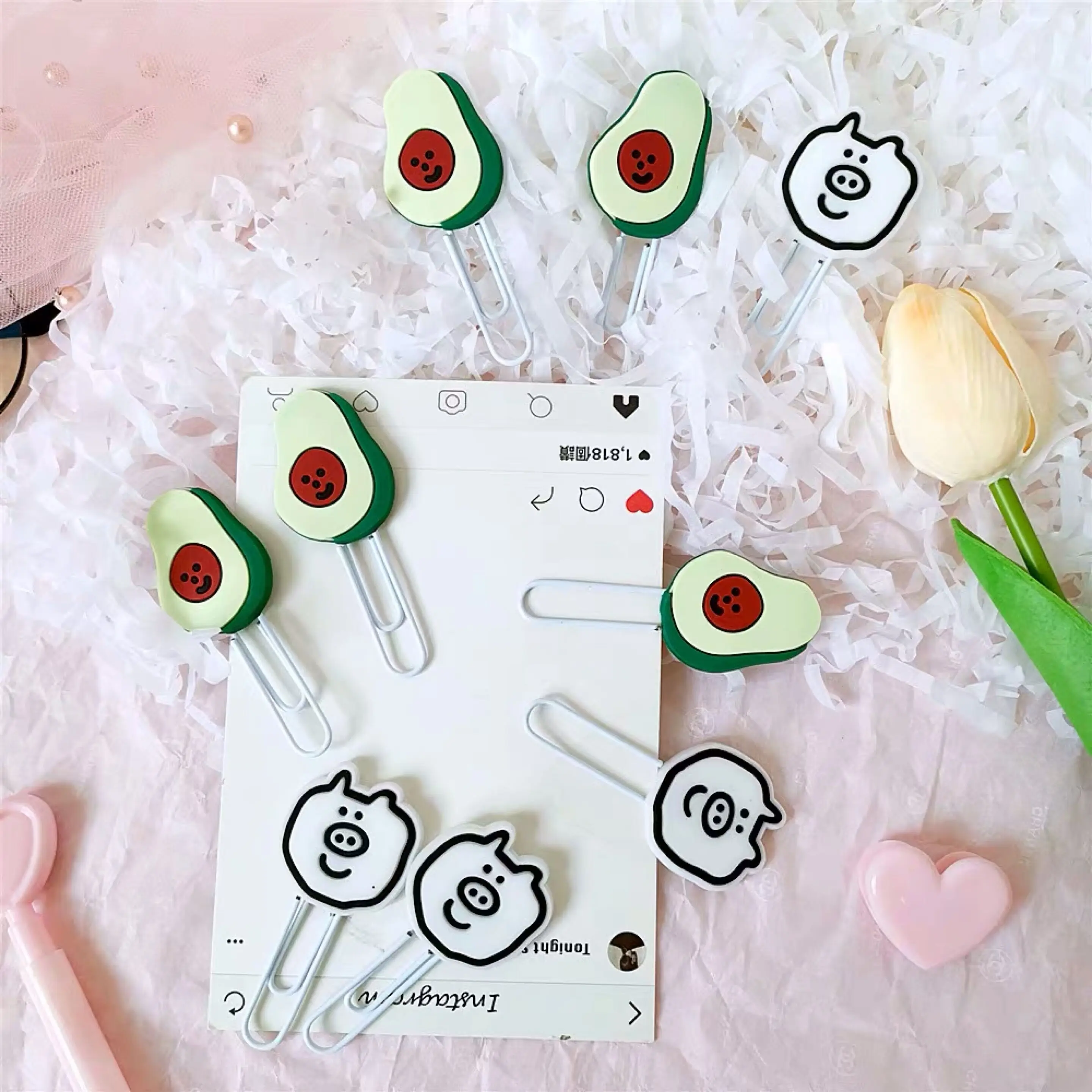 Новинка 10 шт./партия Kawaii собака мультфильм силиконовые металлические скрепки декоративные закладки корейский памятки зажимы школьные офисные канцелярские принадлежности