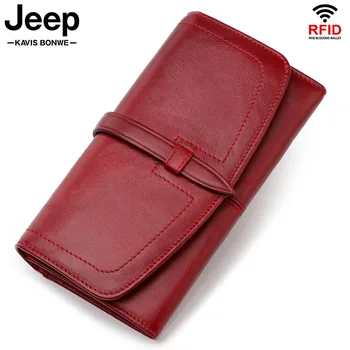 

2020 Luxury Brand Leather Wallets Red Fashion Women Long Quality Coin Purse Big Capacity Clutch With Cell Phone Bags Card Holder