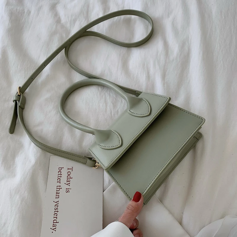 

Solid Color PU Leather Crossbody Bags For Women 2019 Female Shoulder Messenger Bag Lady Mini Phone Purses and Handbags