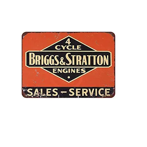 

Briggs & Stratton tin Sign Vintage Metal Pub Club Cafe bar Home Wall Art Decoration Poster Retro 8x12 inches