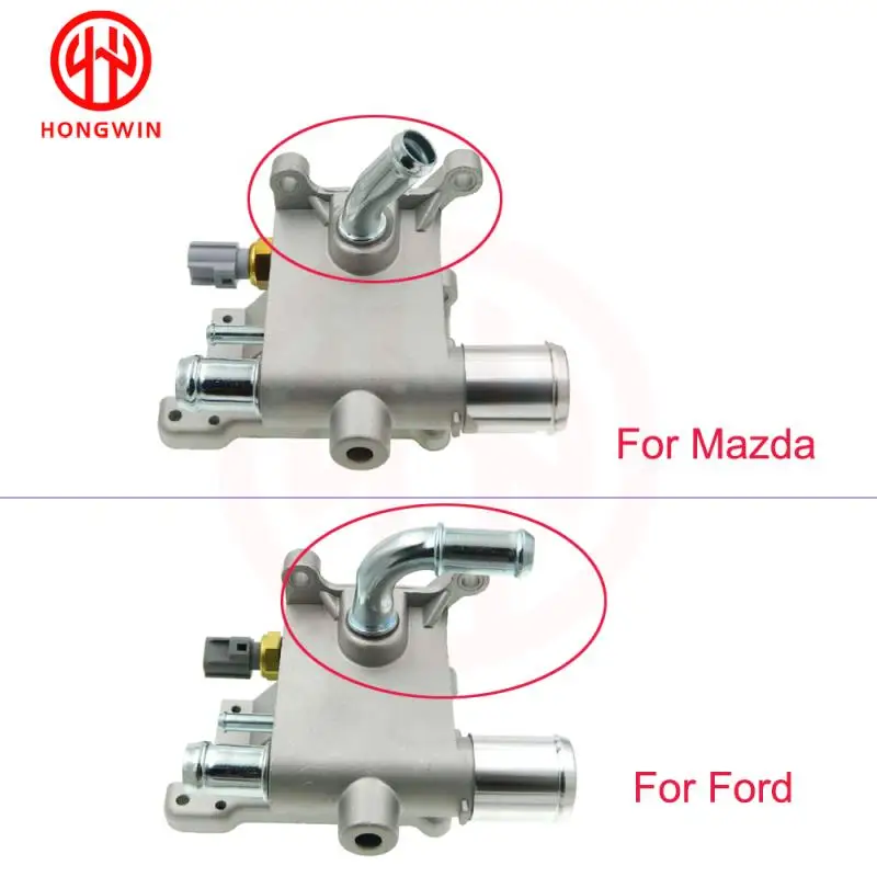 LF01-1517Z-Z14-CN,LF01-1517Z,1S7G8K556AJ,1S7G8K556AJ Water Outlet Engine Coolant Thermostat Housing With Sensor For Mazda 3 5 7