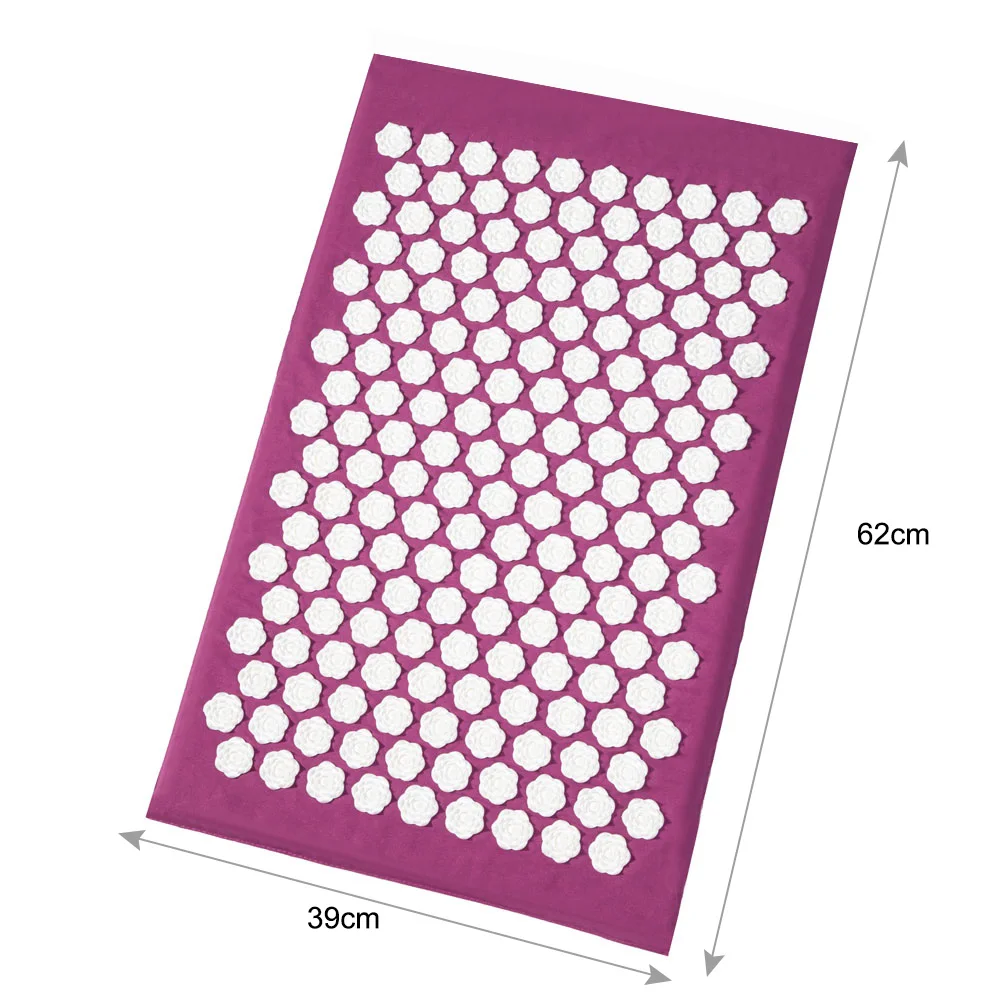 Массажный коврик для тела, акупрессура, снимающий стресс, боль в спине, шип, коврик для акупунктурного массажа, коврик для йоги с подушкой, массажер