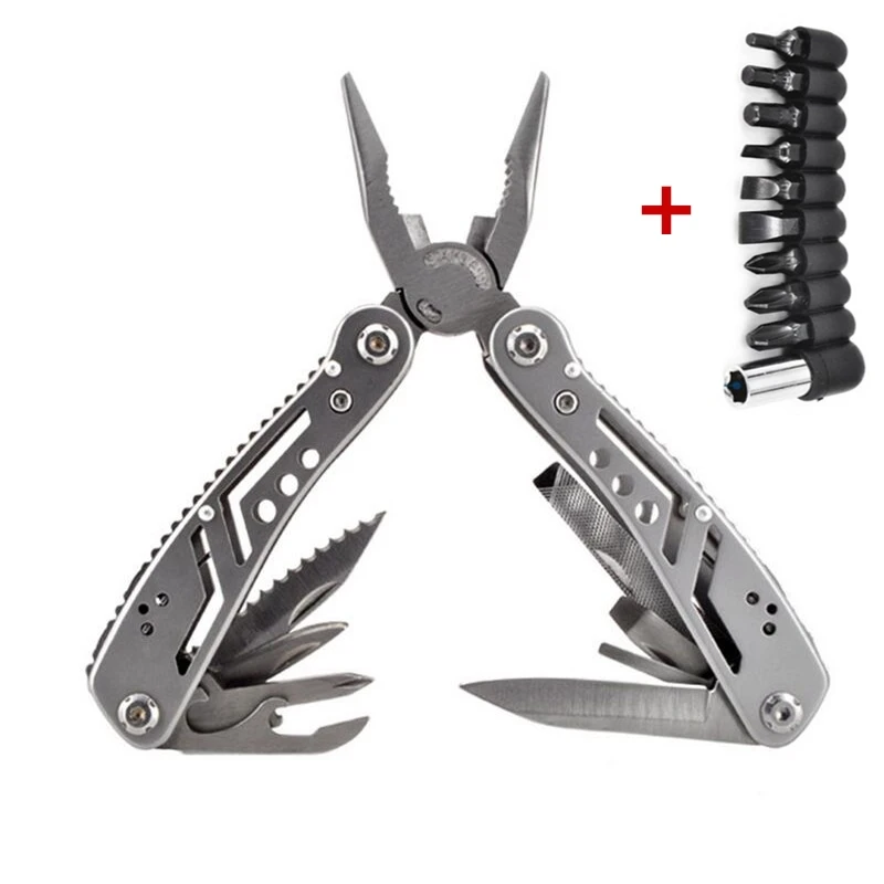 

EDC Multitool with Mini Tools Knife Pliers Swiss Army Knife and Multi-tool kit for outdoor camping equipment
