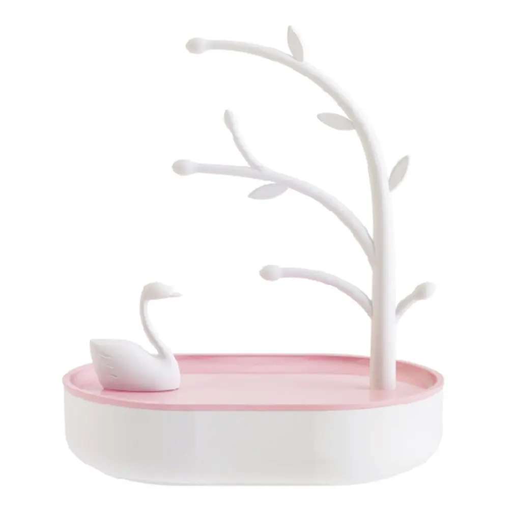 

Swan Lake jewelry collection box makeup organizer box cosmetic boxes storage dressing table lipstick holder home