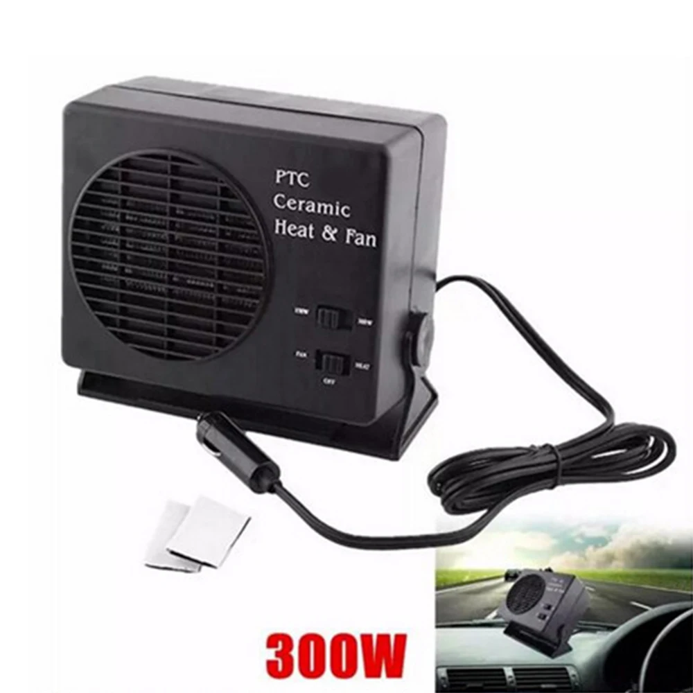 Comprar 300 W 150 W 12V ventilador calentador de coche interruptor de cerámica calentador de calefacción Descongelador de ventiladores de calefacción eléctrica del coche calefacción instantánea