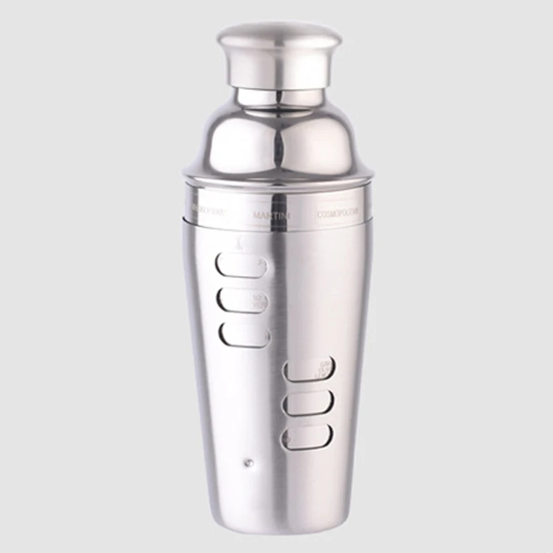 Aço inoxidável Bar Cocktail Shaker Conjunto com