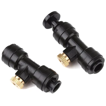 

E004 20 Pieces 1/4inch Tubular Low Pressure Nozzle (Quick Connection) 10/24 Atomizing Nozzle with T-Shaped Pipe Plastic Nozzle 0