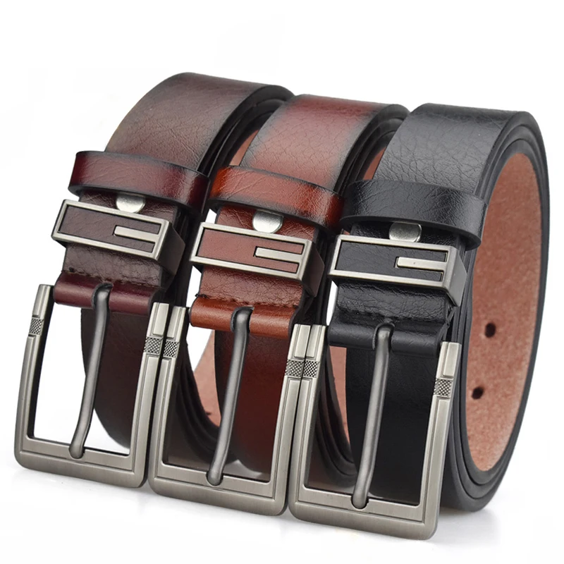

ANPUDUSEN Designer Belts Men Pu Leather Fashion Casual Strap Male Jeans Luxury Brand Alloy Metal Pin Buckle Cintos Masculinos