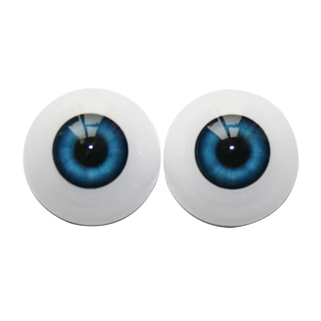 1pair 20mm 22mm 24mm Realistic Half Round Craft Accessories Acrylic DIY Eyeballs Reborn Doll Eyes BJD Mini Easy Use Simulation 4
