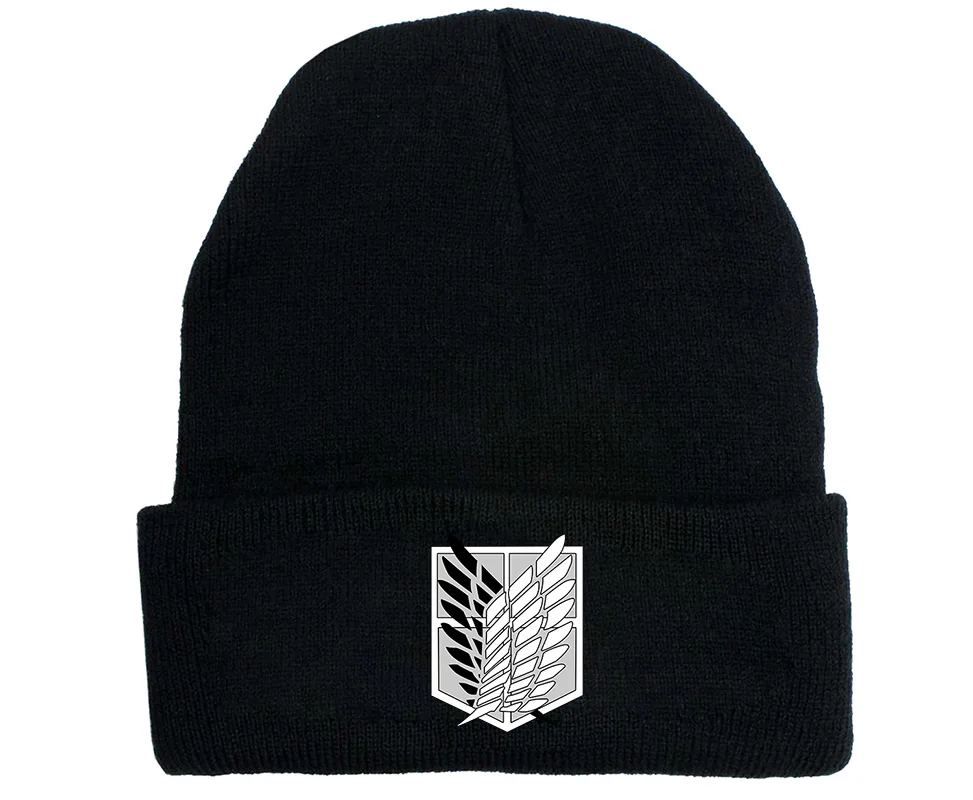 Anime Attack on Titan Knitted Hat Cap Cosplay Autumn Winter Warm Hat Men Women Boys Girls Beanies Cap Party Costume Gift 