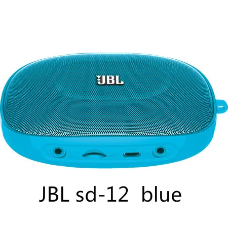 JBL sd-12 BLU портативный беспроводной bluetooth-разъем карта маленький динамик мини мобильный телефон fm-радио маленький стерео старшеклассник mp3-плеер - Цвет: JBL sd-12  blue