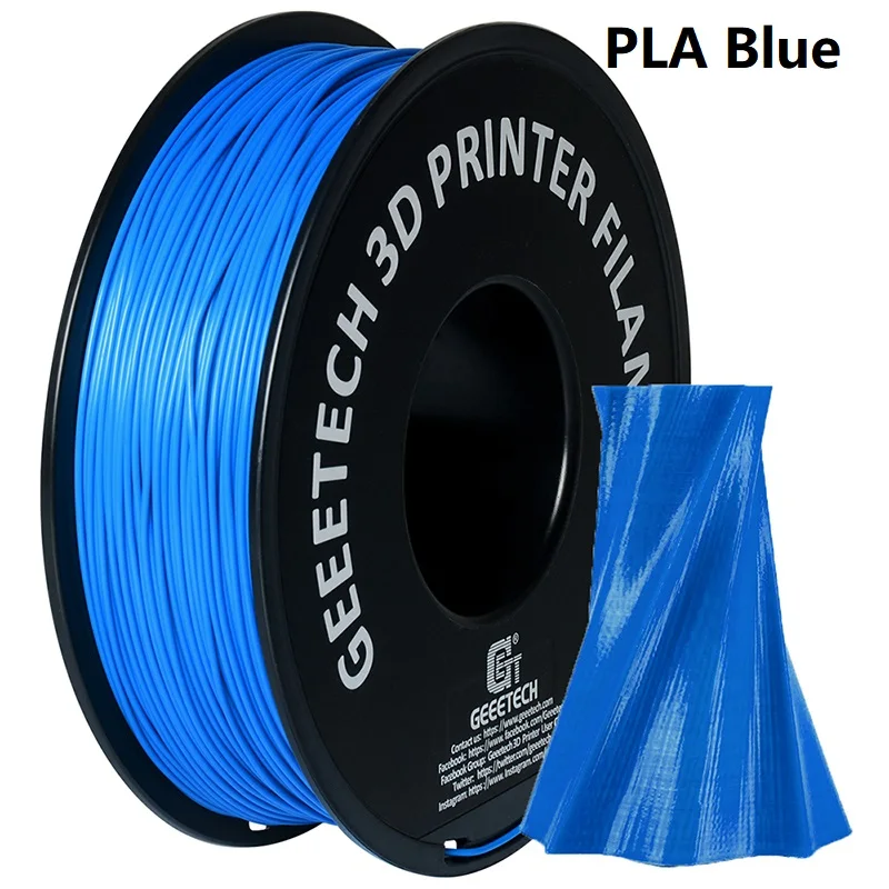 Geeetech 3d printer Filament Silk PLA PETG ABS 1kg 1.75mm Precise diameter ,Tangle-Free, 3D Printing Materials, Vacuum pack polystyrene 3d printing 3D Printing Materials