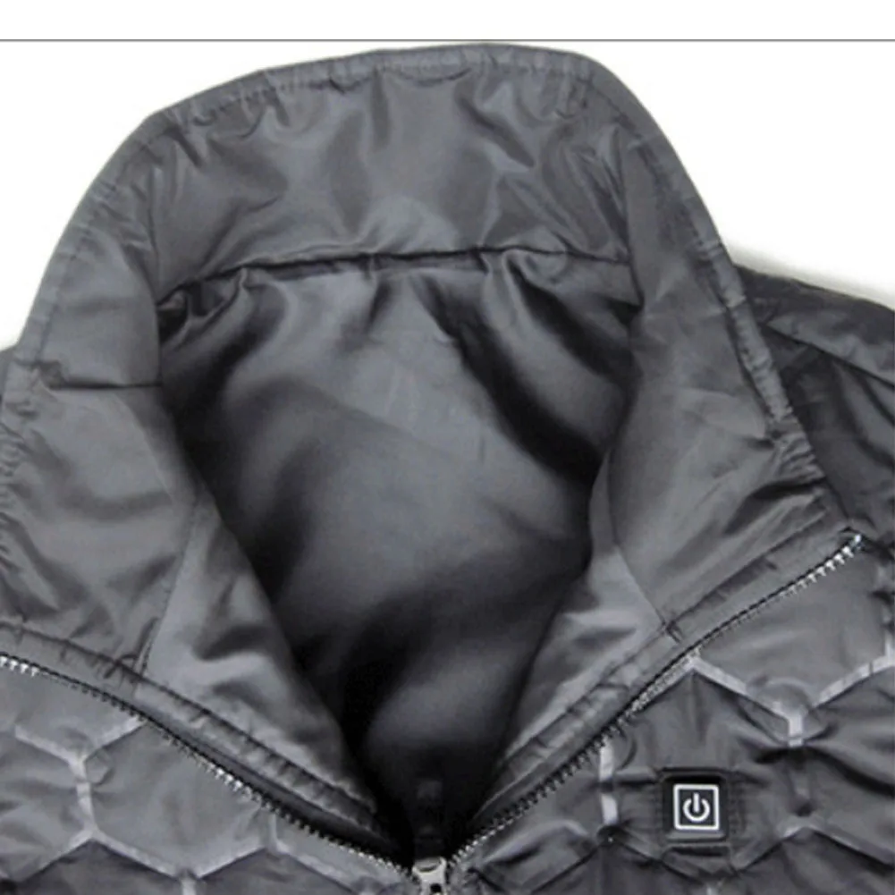 3 скорости для мужчин и женщин тепловой жилет Электрический теплые куртки водонепроницаемый зарядка через usb зимний туристический тепловой жилет