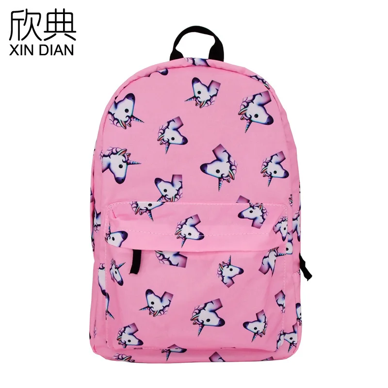 

Digital Printed Unicorn School Bag Student Backpack Travel Outdoor Shoulder Backpack European and American Trendy Bag