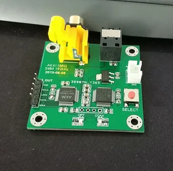 

Newest Soft ControlAK4118AEQ Receiving Plate Coaxial Fiber to I2S Output Entry Level 24Bit192kHz