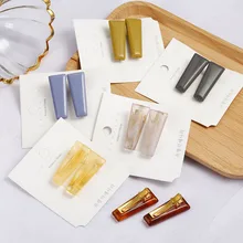 Матч-правой украшения для волос 2 шт./компл. акриловая заколка для волос/булавки/наклеивающиеся/заколка-пряжка для Для женщин в Корейском стиле Симпатичные шпильки для укладки волос аксессуары для волос SP760