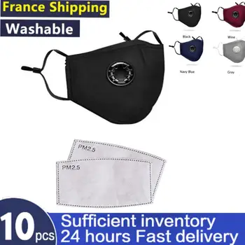 

Fashion Cotton Face Mask Respirator Reusable Mouth Masks + 10Pcs Activated Carbon Filter For Men Women