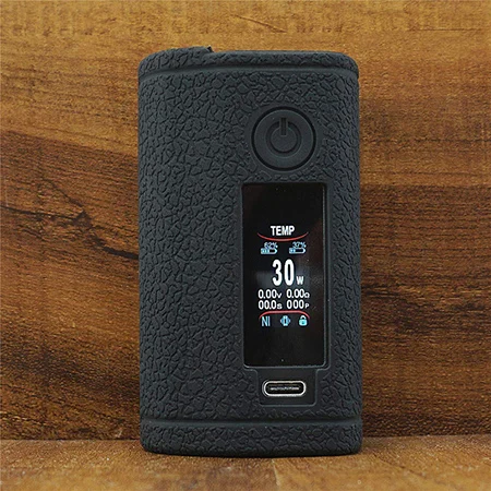 Текстурированная Кожа для ASMODUS Minikin 3S 200w Kit Box mod Vape комплект, силиконовый чехол, защитный гелевый Чехол для Minikin V3 - Цвет: black