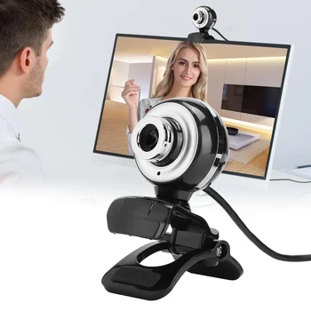 

480P Angle Adjustable Computer Camera with Built-In Microphone for Online Course Desktop Computer Camera