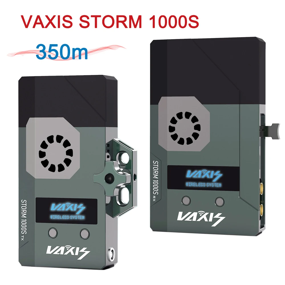 VAXIS STORM 1000S Wireless Transmission System 350m 20 Channels SDI HDMI-compatible Broadcast Transmitter Receiver for HD Video |