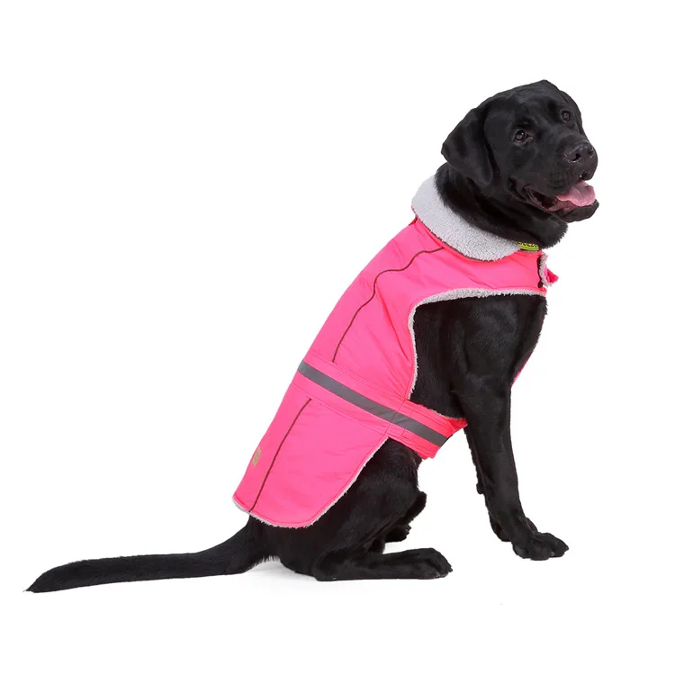 Флисовая одежда для больших собак зимняя теплая куртка для собак светоотражающее пальто для домашних животных водонепроницаемая одежда для собак Жилет для маленький средний большой собаки