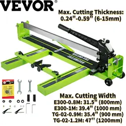 Vevor manual cortador de telha posicionamento a laser 31.5 "35.4" 39.4 "47" para o corte porcelana cerâmica piso cortador empurrar faca ferramenta mão