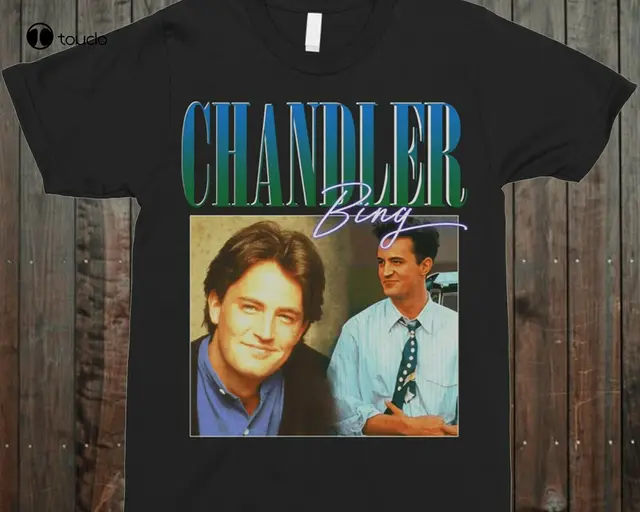 Chandler Bing Matthew Perry Friends Tv Show 90S Crewneck Vintage T-Shirt