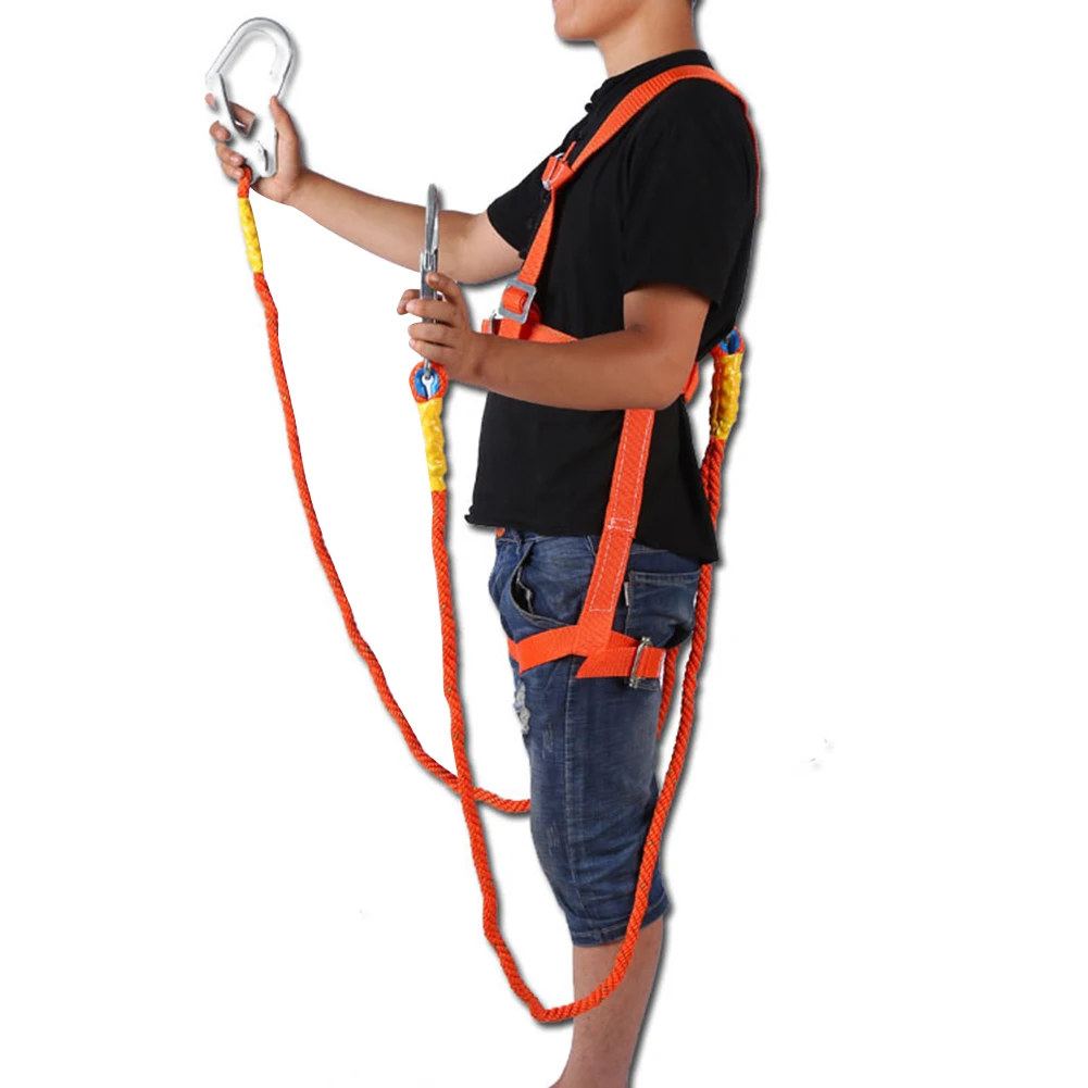 

Outdoor Tools Aerial Work Safety Belt Five-Point Safety Fall Protection Adjustable High-Altitude Insurance Belt Cushioning Belt