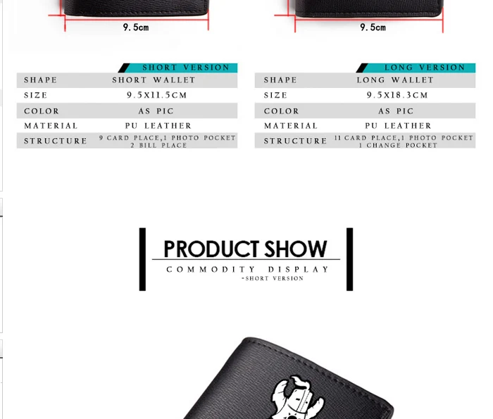 Dark Souls Wallet Teenage Boys Favorite Black Long Purse Short Wallets Best Birthday Gifts (2)