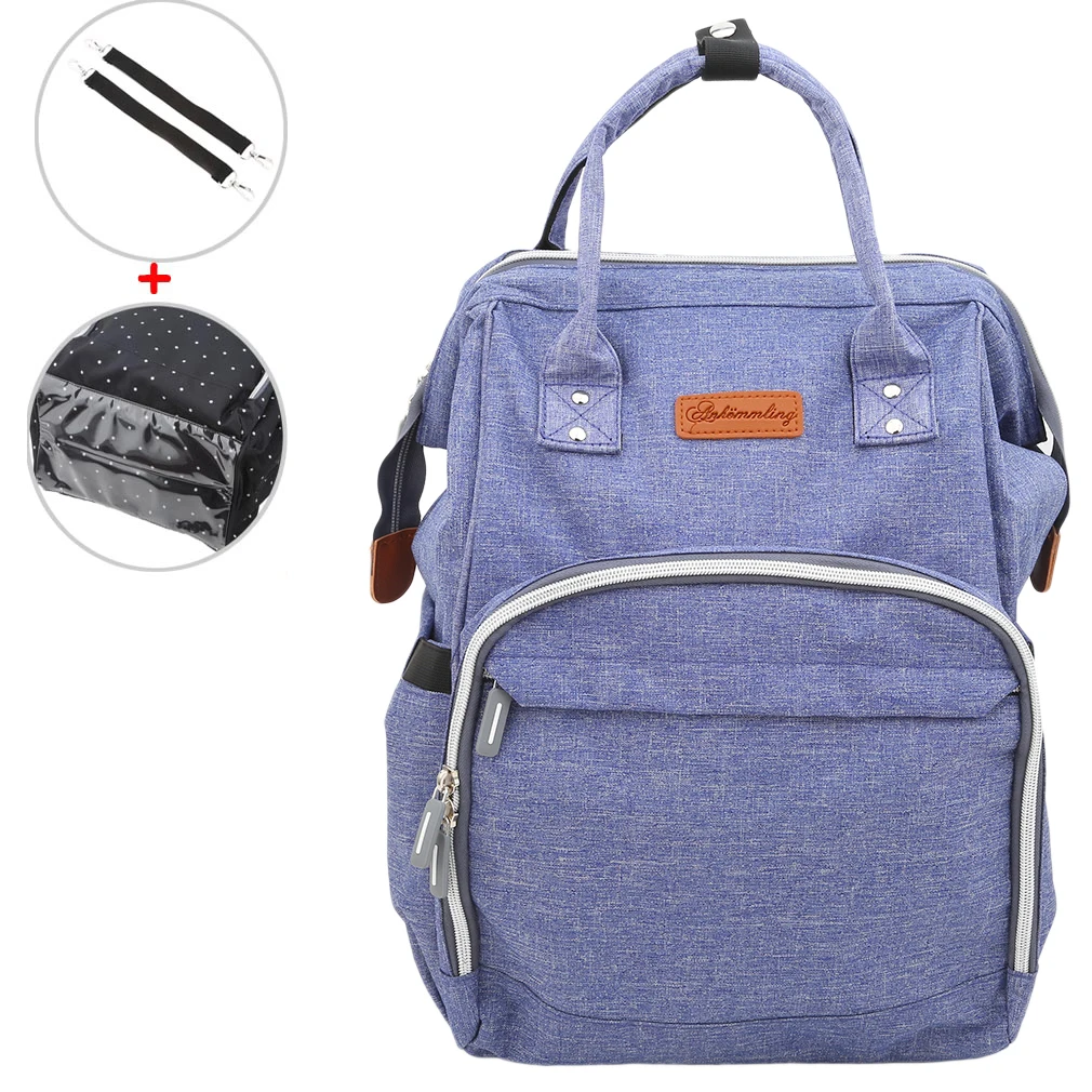 purple waterproof 33 цвета, сумка для подгузников для мам, брендовая сумка для подгузников, большая вместительность, детский рюкзак для путешествий, дизайнерская сумка для ухода за ребенком, сумка для подгузников - Цвет: purple waterproof