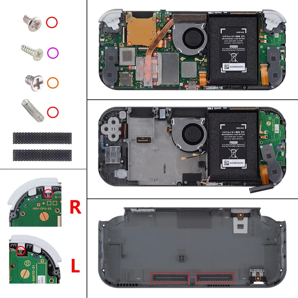 Capa com Protetor de Tela para NS Switch Lite, Preto, DIY
