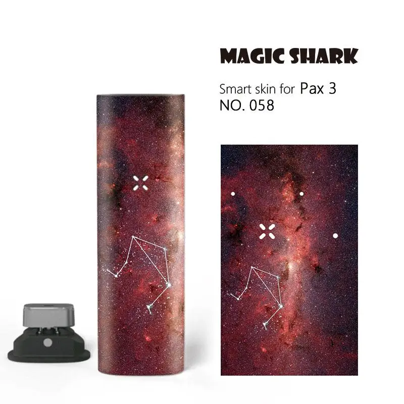 Magic Shark Star Sky Dreamy 12 созвездий Bumpy ПВХ полный Чехол пленка наклейка для Pax 3 комплект 055-066 - Цвет: 058