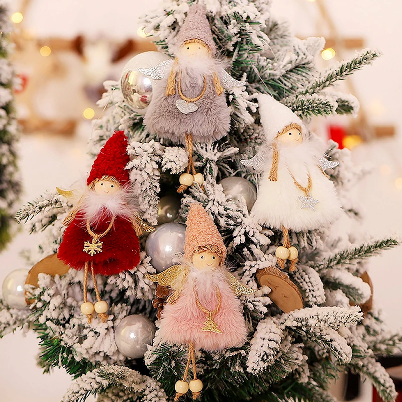 NEW Christmas Angel Doll Pendant Household Living Room Xmas Tree Decorations Merry Ornaments Gifts for Kids | Дом и сад
