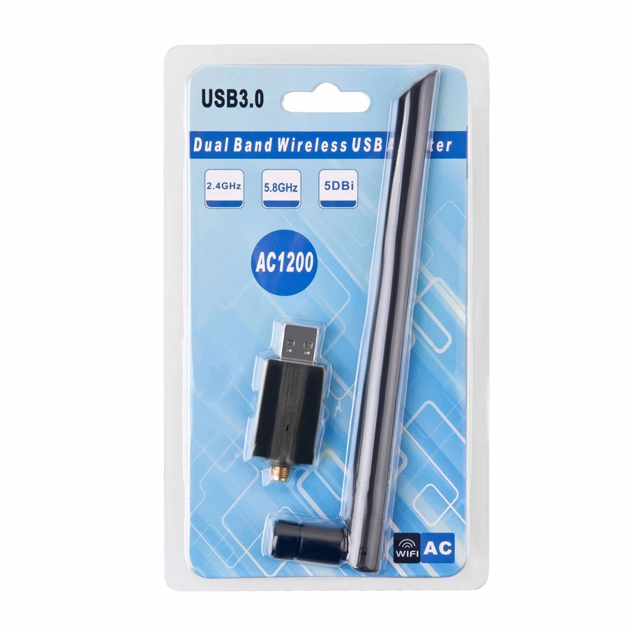 USB3.0 1200 Мбит/с Wifi адаптер двухдиапазонный 5 ГГц 802.11AC RTL8812BU Wifi антенна ключ сетевая карта для ноутбука рабочего стола