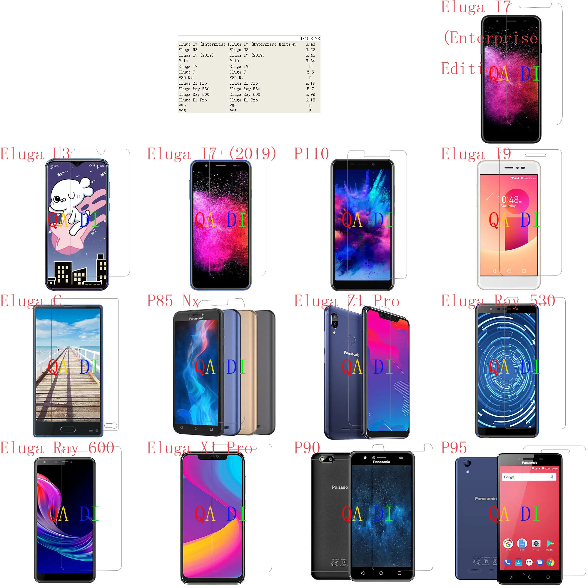 Защитная пленка для экрана Panasonic Eluga I7 Enterprise Edition U3 2019 P110 I9 C P85 Nx Z1 Pro Ray 530 600 X1 P90 P95 |
