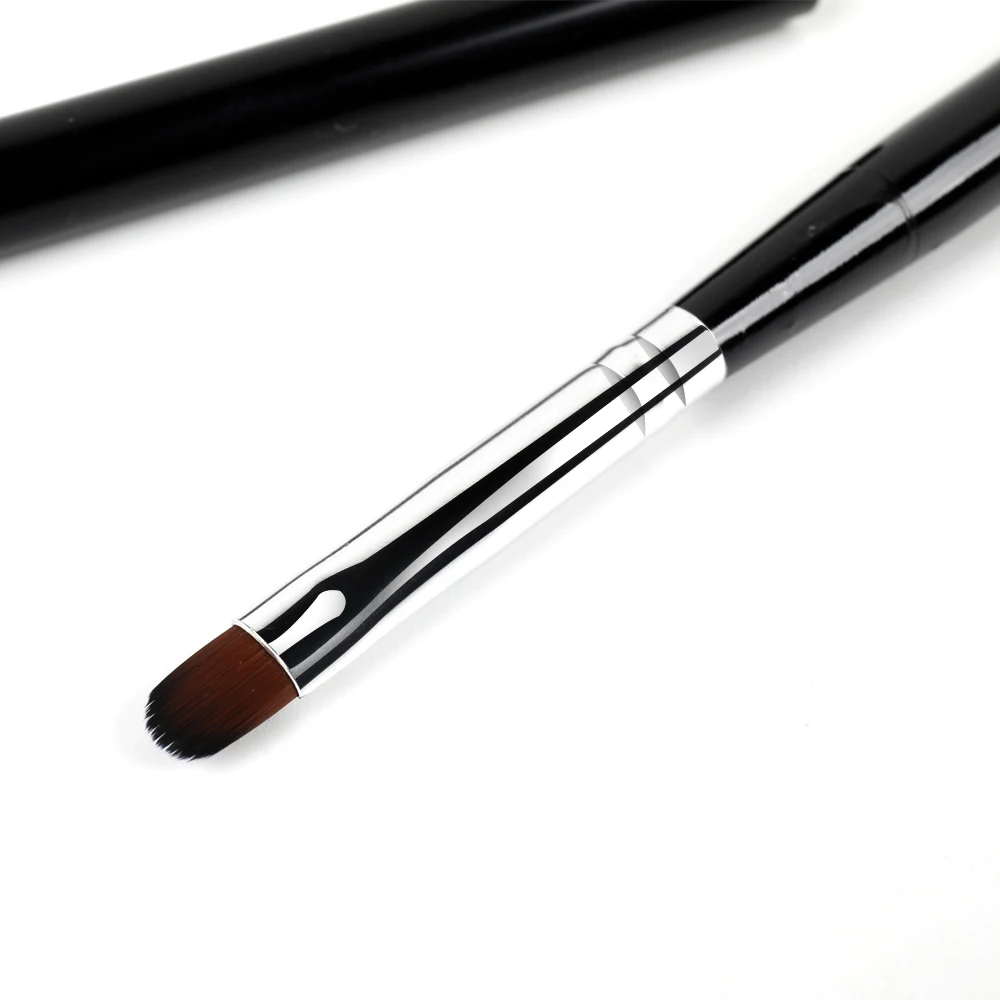 BQAN#8 УФ-гель-щетка 10 шт./партия овальная гелевая щетка для волос деревянная ручка с крышкой инструмент для маникюра нейл-арта