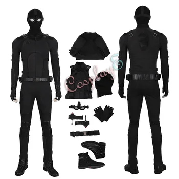 

Spider-Man Costume Spider-Man Far From Home Cosplay Peter Parker Black Halloween Full Set