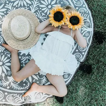 

Sleeveless baby girl clothes bodysuit body newborn clothes Solid Lace Outfits Cotton Blend Fashion O-neck Wholesale Z4 боди для